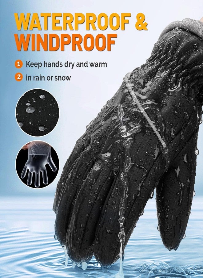 AOPREL Winter Gloves Men Women Waterproof Warm Ski Gloves for Cold Weather Windproof Snow Touch Screen Gloves for Running Cycling Outdoor Work & Sports - Image 3